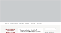 Desktop Screenshot of eastyorkanimalclinic.com