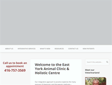 Tablet Screenshot of eastyorkanimalclinic.com